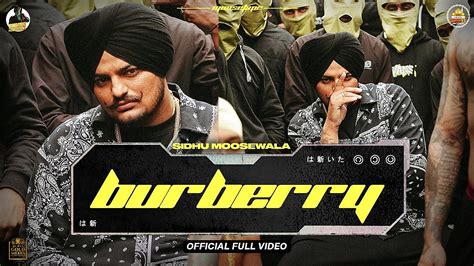 sidhu moose wala burberry lyrics|sidhu moose wala moosetape videos.